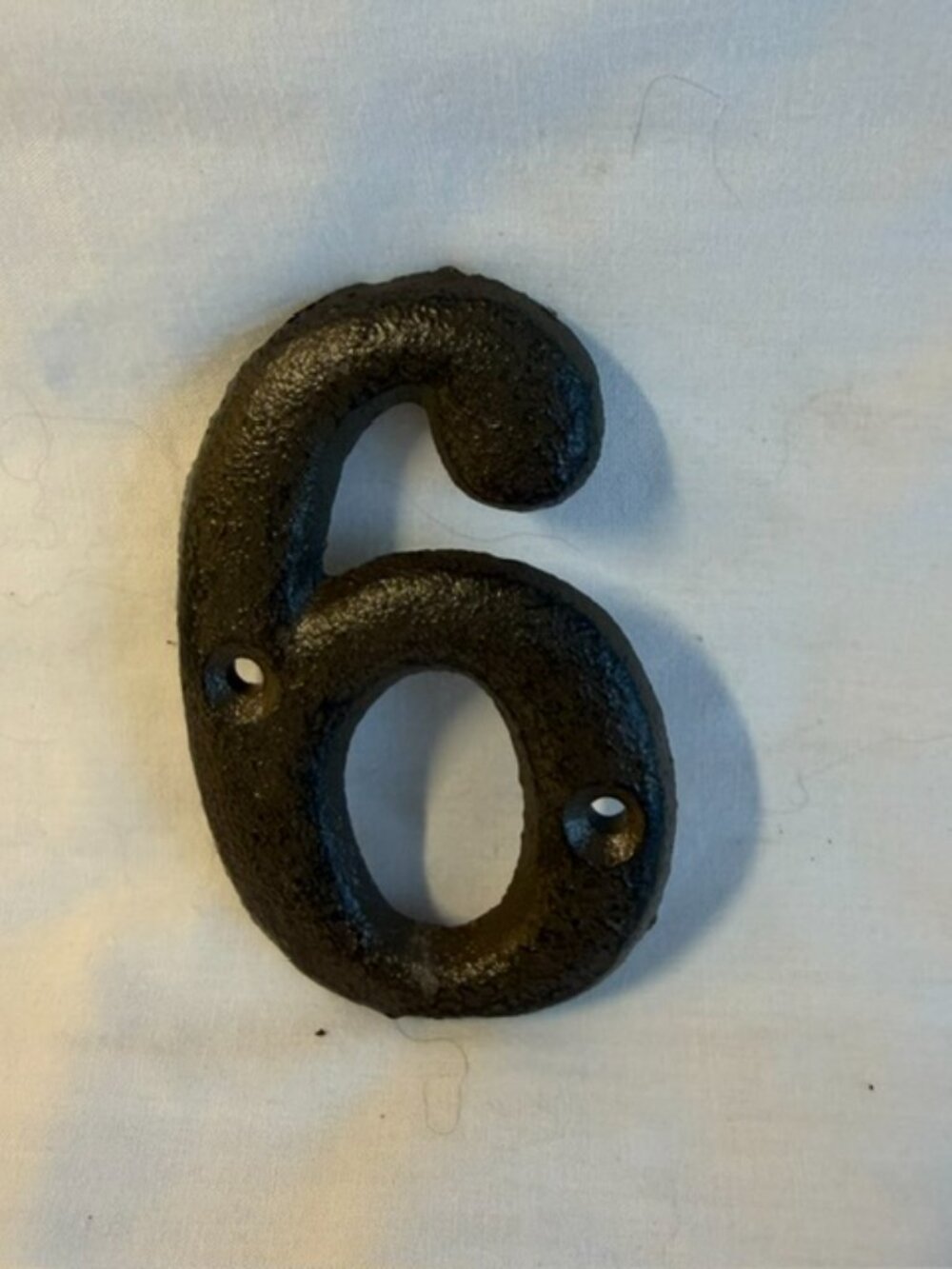 Number "5" (Five) House Address Number Solid Cast Iron 3 5/8" tall 13021-5